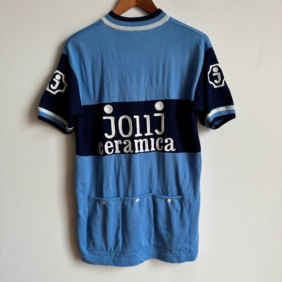 Vintage JOLLJ CERAMICA Wool Cycling Jersey - Picture 2 of 9